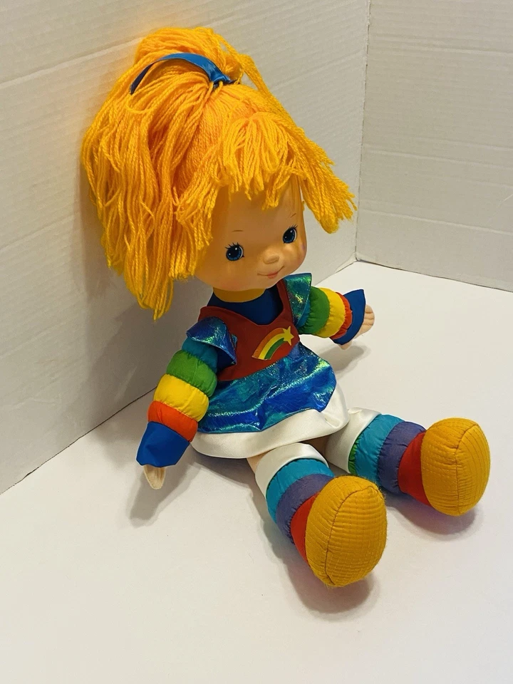 Vintage Rainbow Brite Large 18" Doll Mattel Hallmark Cards 1983 Bright 80s Toy - Image 3 of 4