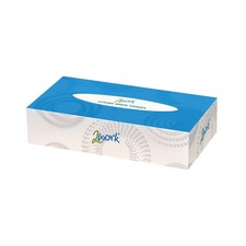 2Work Soft Strong Facial Tissues Cube Holder Box Flat 2-Ply 100 Sheets (36 Pack)