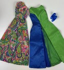Vintage Barbie #1692 Patio Party Outfit Dress Shoes Paisley Groovy 1960s MOD ERA