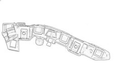 Stoßfänger - Halter OE OPEL YP00026680 OPEL GRANDLAND X Van 2 2017-2021