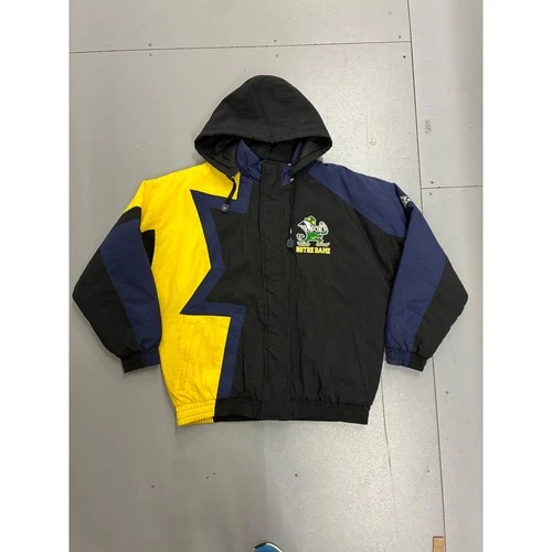 Vintage Apex One Notre Dame Fighting Irish Puffer Jacket Star Colorblock Large - product listing photo