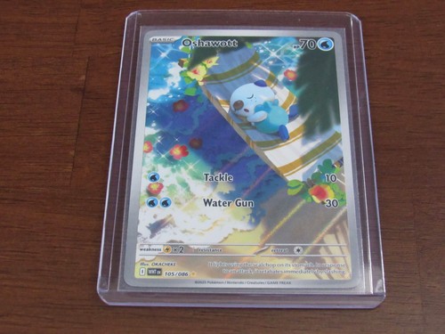 Oshawott Holo 105/086 Illustration Rare White Flare Pokemon