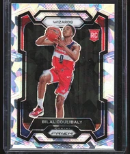 2023-24 Panini Prizm Silver Ice Bilal Coulibaly Rookie Washington Wizards #153