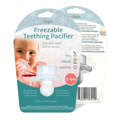 Freezable Orthodontic Pacifier for Teething - Design Clear 