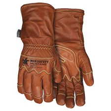 Mcr Safety Mu36211xl Leather Drivers Gloves, Gauntlet, Brown / Brown, Xl, 1 Pr