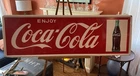 Vintage Original Coca-Cola Metal Sign Marked M.C.A. 564 Large 18”x54” RARE!