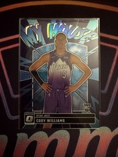 2024-25 Panini Donruss Optic - My House Cody Williams #4 Purple Prizm (RC) Jazz