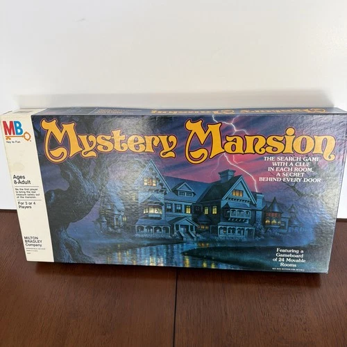 Vintage 1984 Mystery Mansion Board Game Milton Bradley - 4402 USA - Complete