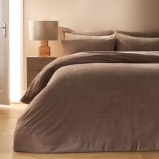 OHS Teddy Fleece Duvet Cover with Pillow Case Thermal Warm Bedding Set
