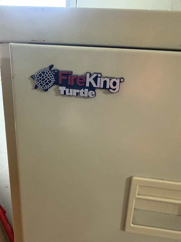 FireKing Turtle 4-Drawer Lateral Filing Cabinet, Fire Resistant, with Keys