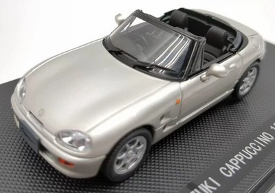 EBBRO 1/43 Suzuki Cappuccino 1991 Silver JDM Kei Car Diecast Model