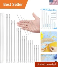 Versatile 18PCS Upholstery Needles - Professional Quality for Leather and Fabric