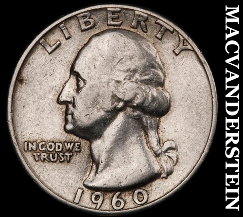 1960 Washington Quarter- Silver- Scarce Better Date No Reserve #J2526