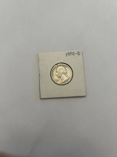 1950 D Washington Quarter VG Cond. 90 % Silver