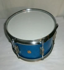 1964 Ludwig Tom Drum Blue Sparkle Club Date 12x8 Keystone Badge