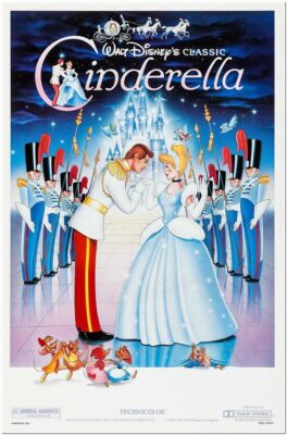 CINDERELLA - R87- original 27x41 Rolled Movie Poster - DISNEY