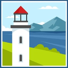 30 Custom Lighthouse on the Coast Art Personalized Address Labels