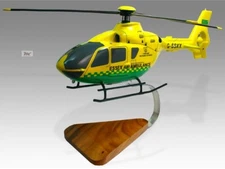 Airbus Eurocopter EC135 Essex Ambulance Desk Wood Helicopter Model Large 1/32