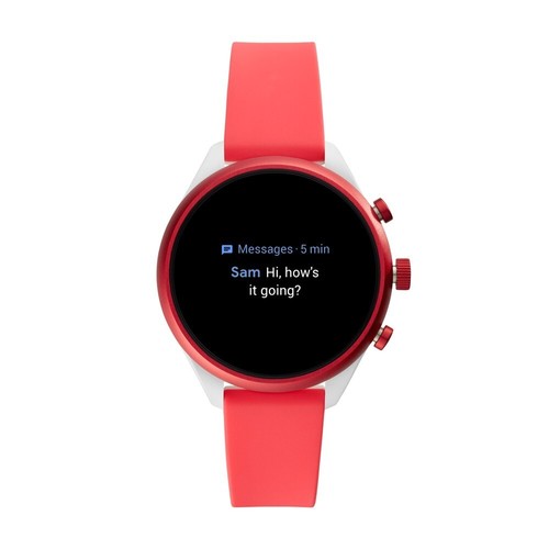 Fossil Women's Digital Wristwatch smart Display and Silicone Strap, FTW6027 - Picture 6 of 7