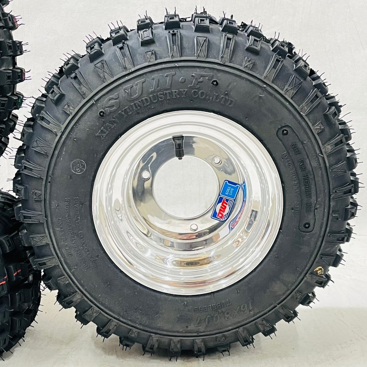 Honda ATC 70 DWT Polished Front & Rear Rims 16