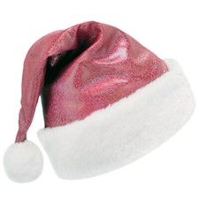 Sparkly Red Santa Hat - Fun Child Kids Teen Adult Xmas Christmas Costume Party