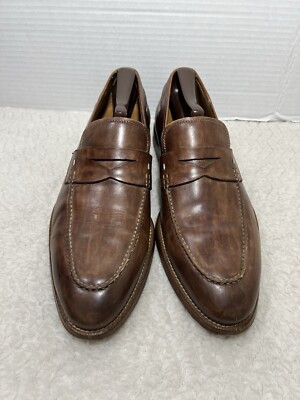 Magnanni Diezma Mens Sz 8 US 9 M Loafers Dress Shoes Slip On Brown Weathered Magnanni Diezma Mens Sz 8 US 9 M Loafers Dress Shoes Slip On  main image 2