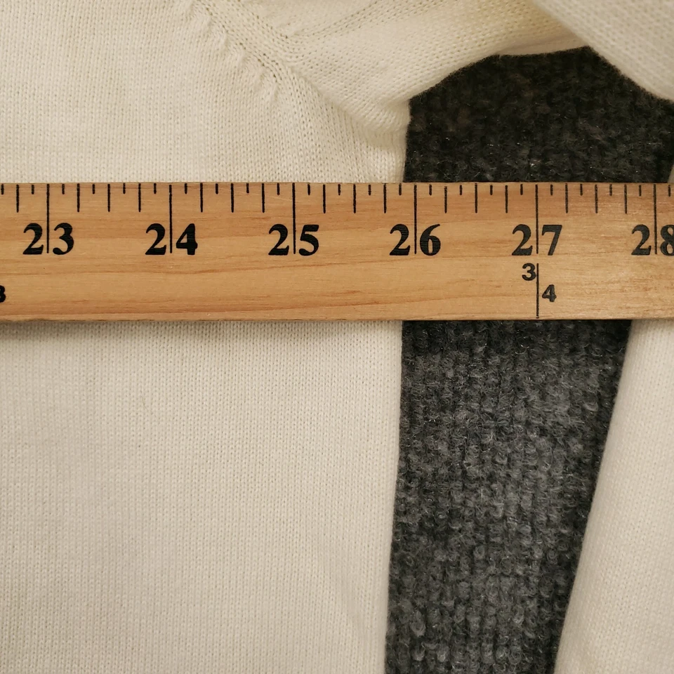 全新 Alfred Dunner 毛衣女式 3X Plus 白色长袖弹力套衫针织 — 第 4/4 张图片