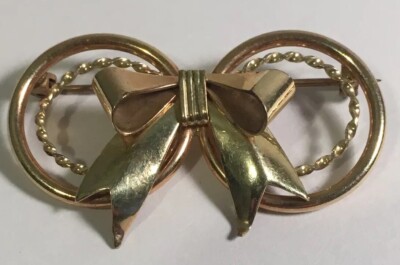 LSCO Pin Brooch 1/20 12K Gold Filled Signed Louis Stern Vintage Jewelry 