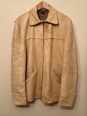 Vintage 1940s Men's S. L. Biritz Deerskin Leather Jacket 40-42