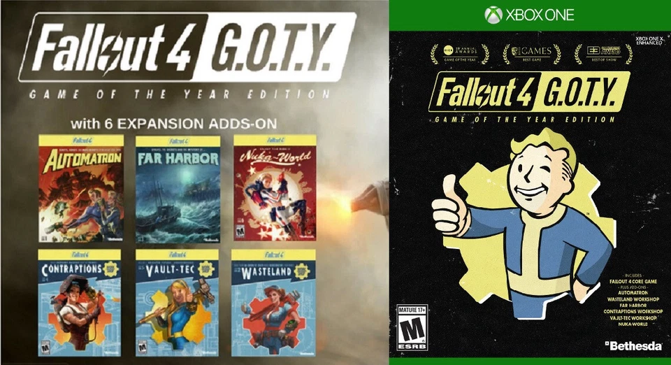 Fallout 4 [ GOTY ] *GAME OF THE YEAR EDITION* (XBOX One) New - Image 2 of 4