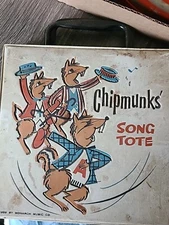 1959 chipmunks Song Tote By Monarch Music Co. With 45s Included