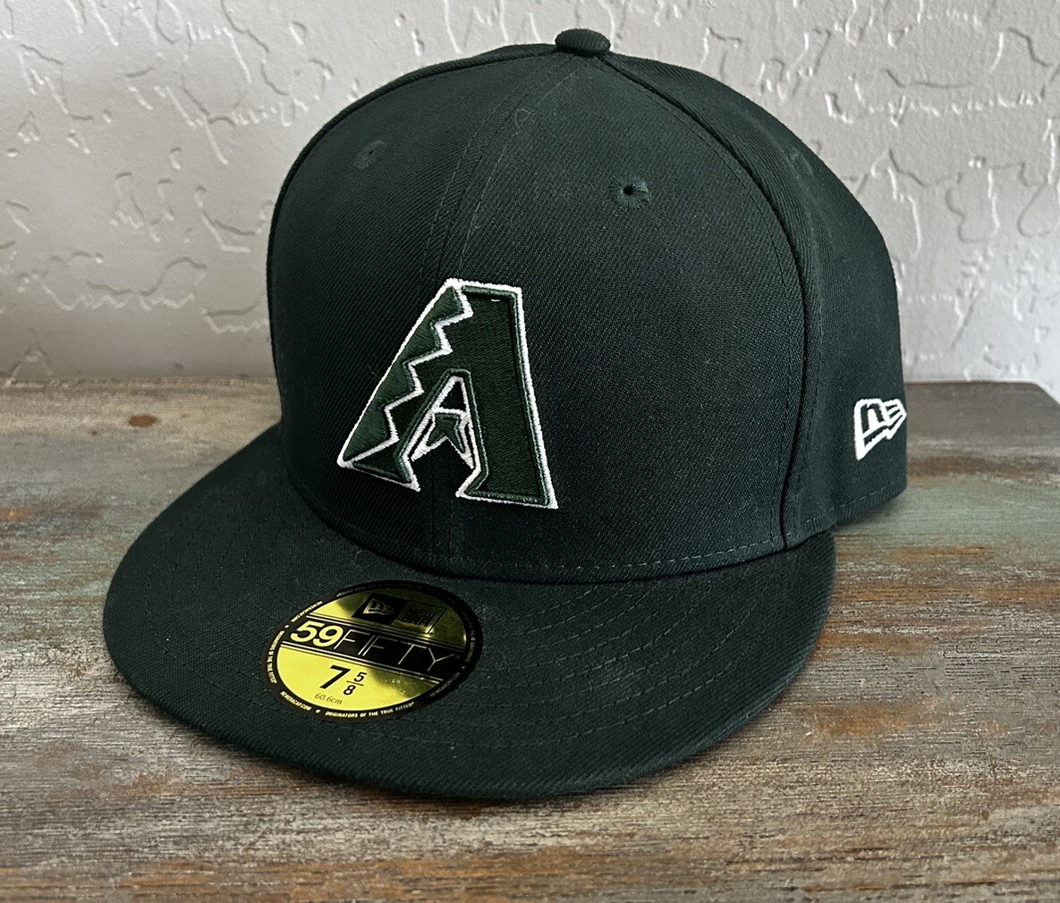 Rare New Era Arizona Diamondbacks 59FIFTY Fitted Hat Cap Green 7 5