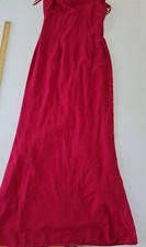 Ladies Dress Wtoo Size (CheckPics) Sleeveless Cowl Neck Red 10289