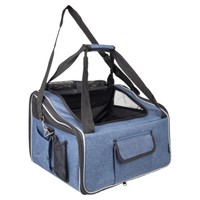 Flamingo Autositz Ida Blau, 44X35X29,5Cm, Tragetasche FüR Hunde, Max 7Kg