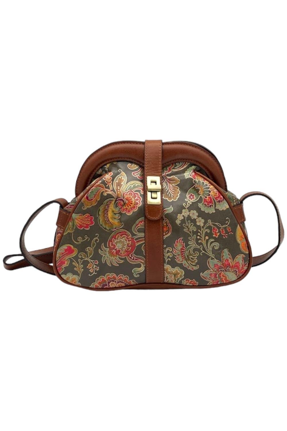Patricia Nash Florentina Frame Leather Crossbody Bag Floral Paisley eBay