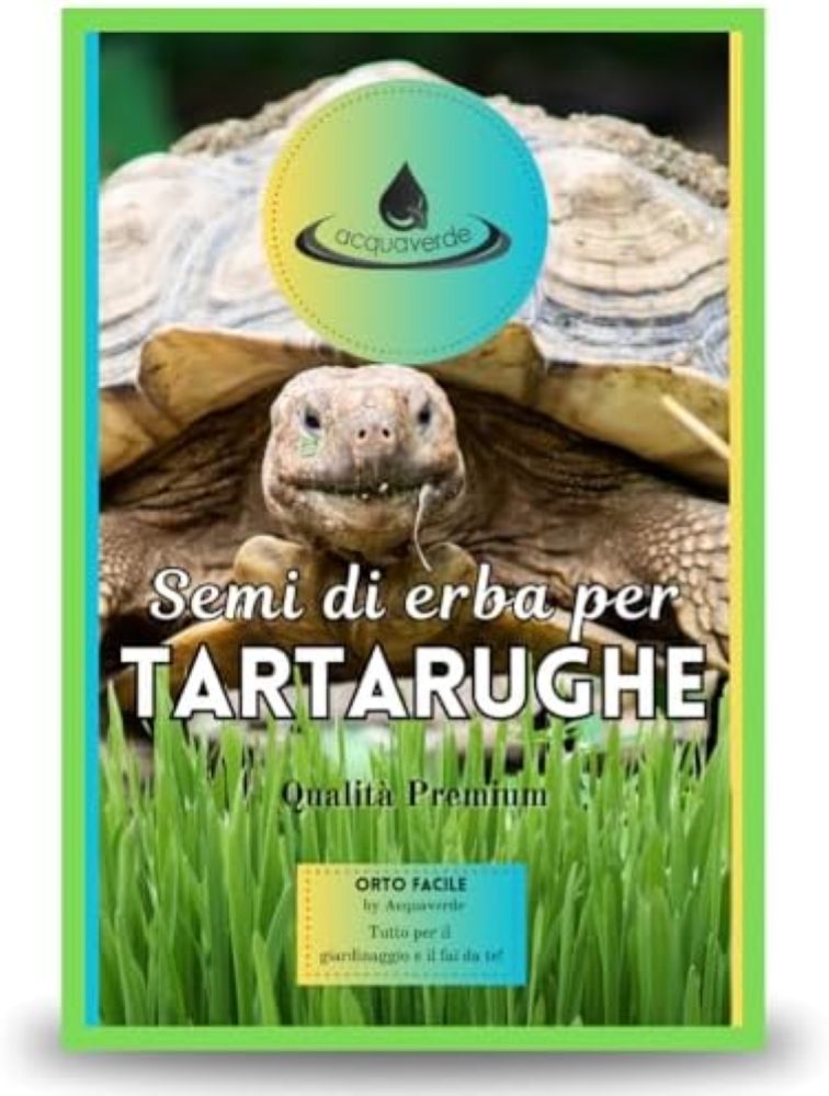 Semi di Erba per Tartarughe di Terra, Mix di Tarassaco, Cicoria, Scarola e Lattu