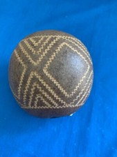 6" X 12" BRAZILIAN AMAZON HAND CARVED GOURD RATTLE SHAKER HAND PERCUSSION EGG 4