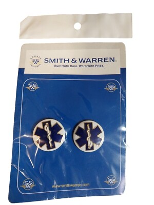 SMITH & WARREN Insignia Medical Badge - New - Pair  - STAR OF LIFE  15/16''