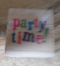 Party Time rubber stamp - 1" x 1"