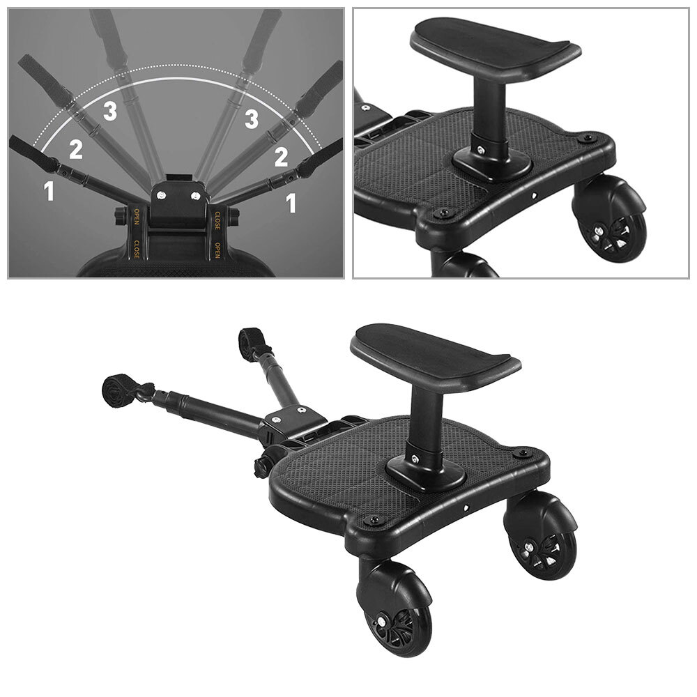 Universal Buggy Stand Board With Seat 25kg Stroller Pram Pushchair