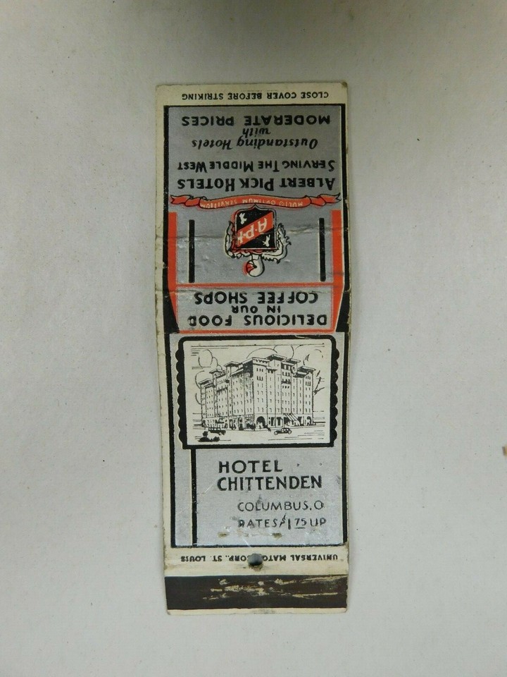 Hotel Chittenden Columbus Ohio Coffee Shops Albert Hotel Vintage