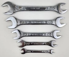 Vintage 5 Piece CenTech Open End Wrench Set SAE 1/4 -- 3/4