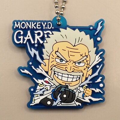 Monkey D. Garp One Piece Lava Masu Gumi Rubber Mascot Keychain