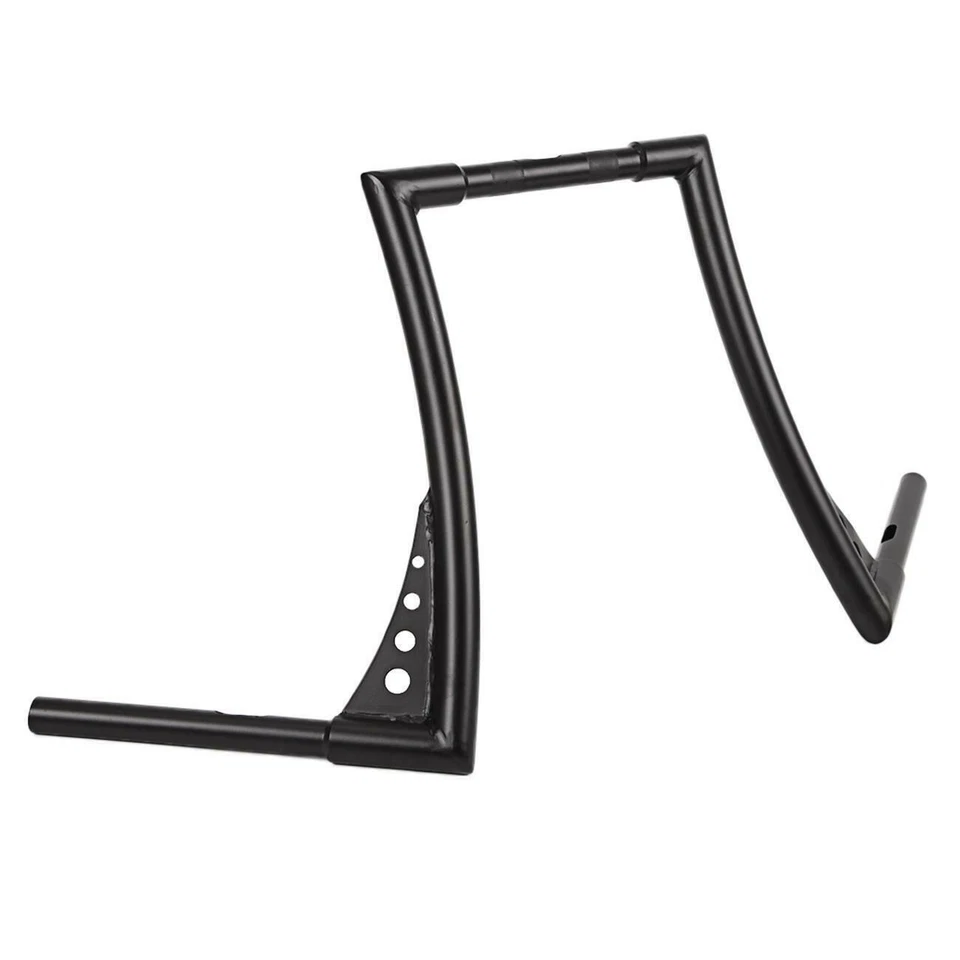 Black Ape Hangers Handlebar 1-1/4" Rise Bar Diameter For Harley Custom Sportster Foto 3 de 4