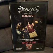 hed pe Blackout 2003 Promo Poster 11x17 Rare