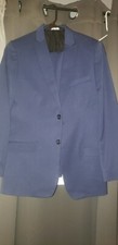 Calvin Klein Jacket Kids Boys 18R Blue 2 Button Suit Coat