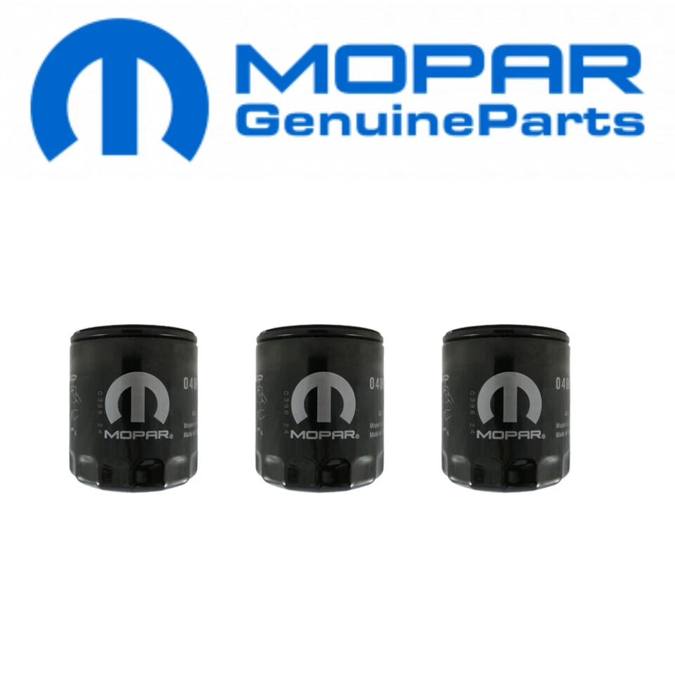 MOPAR FILTRE À HUILE 3X KIT POUR DODGE RAM 1500 PICKUP JEEP GRAND CHEROKEE 5,7L