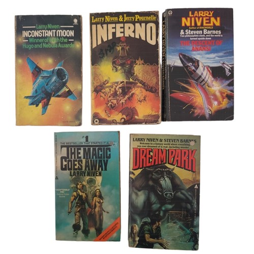 Larry Niven & Steven Barnes Mixed Vintage Science Fiction 5 Book Bundle