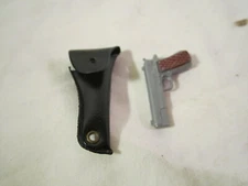 VINTAGE 1964 GI JOE ACTION SOLDIER BLACK HOLSTER w/CORSE GRIP COLT .45 MINTY HK