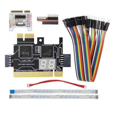 1X(TL631 Pro LPC-DEBUG Diagnosekarte + Erweiterungskarte PCI PCI-E  PCI-E M4272